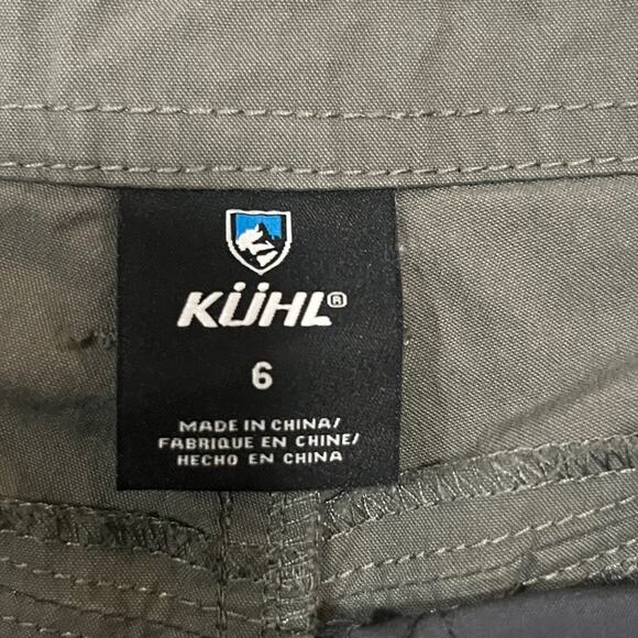 Kuhl Green Shorts Womens Size 6 Outdoor Granola Girl Earthy Nature Hiking Trails - Picture 4 of 6